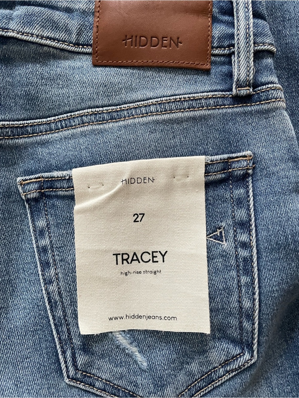 Hidden Jeans - Tracey High Rise Straight Leg Jeans, 27, NWT